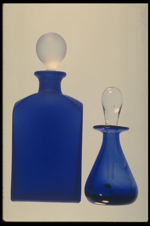 373090 2 Blue Bottles A4 Photo Print