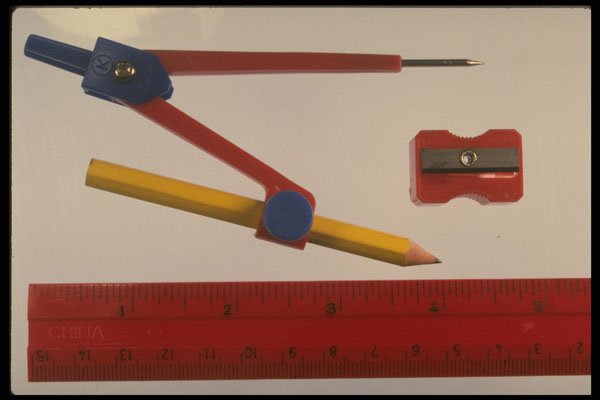 373094 Ruler And Compass A4 Photo Print
