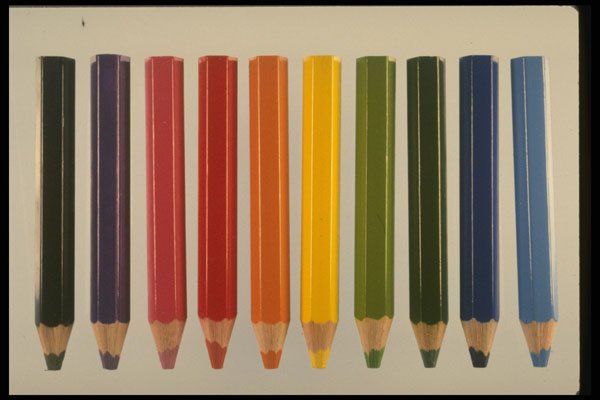 373095 Colored Crayons A4 Photo Print