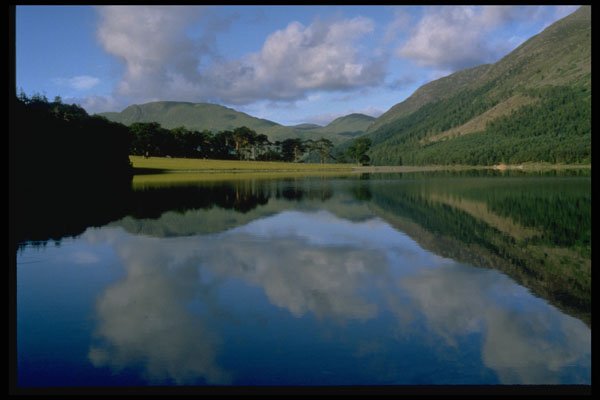 374005 View Across Crumock Water With Red Pike In Background A4 Photo Print