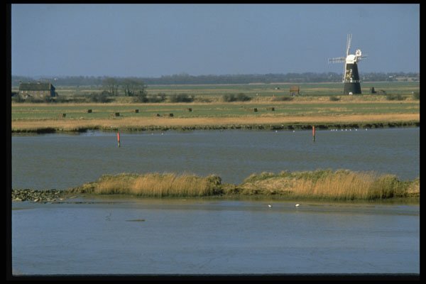 374011 Berney Arms Windmill, On Langley Marshes, Norfolk Broads A4 Photo Print