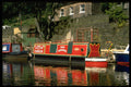 374059 Canal Barge, Hebden Bridge, West Yorkshire A4 Photo Print