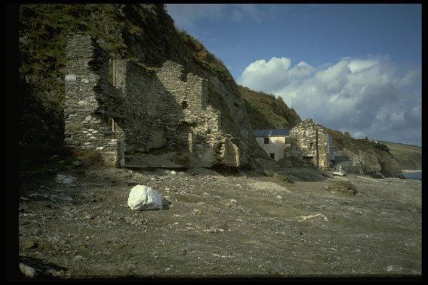 374064 Hallsands, Ruin Of South Devon Village A4 Photo Print
