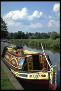 374088 Canal Boat, River Wey, Godalming Navigations, Godalming A4 Photo Print