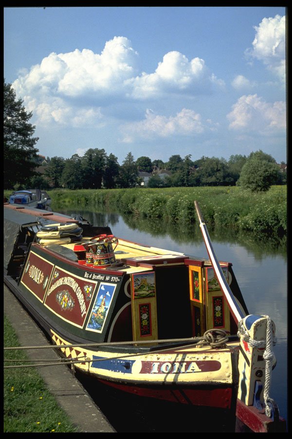 374088 Canal Boat, River Wey, Godalming Navigations, Godalming A4 Photo Print