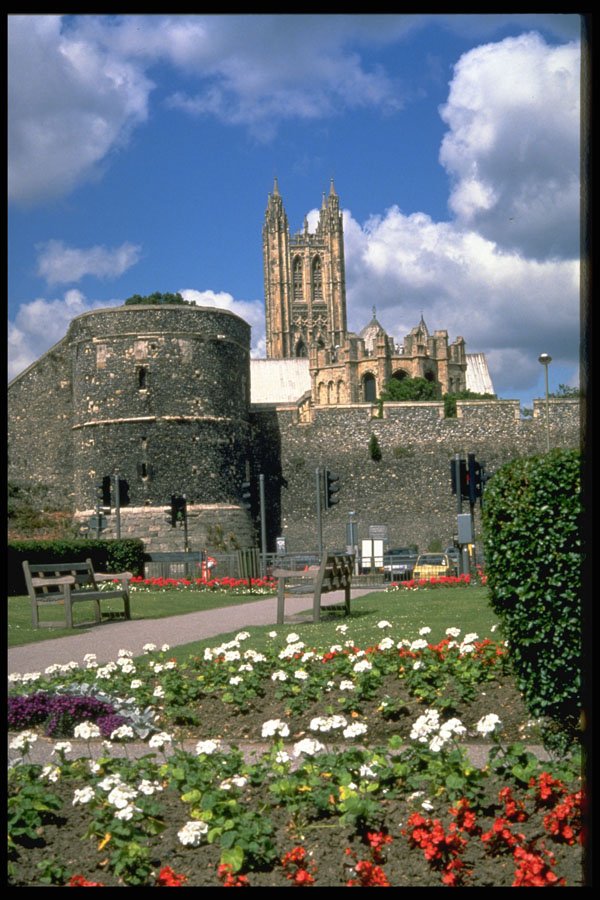 374094 Cathedral And City Wall, Canterbury, Kent A4 Photo Print