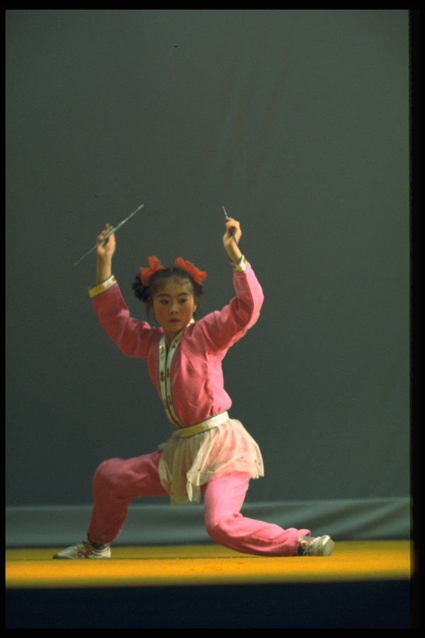 375058 Wu Shu Chinese Acrobats Visiting London A4 Photo Print