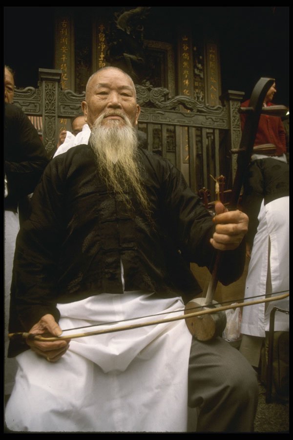 376005 Classic Chinese Musician, Taipei A4 Photo Print