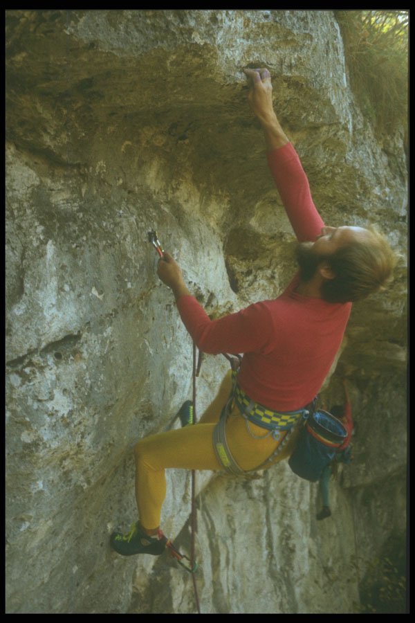 376034 Climber On Overhang, Drevenik, Slovakia A4 Photo Print