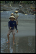 376053 Pulling In The Fishing Net, Pangandaran Beach, Java A4 Photo Print