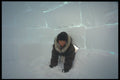 376055 Novalunga, A Young Inuk Inside An Igloo A4 Photo Print