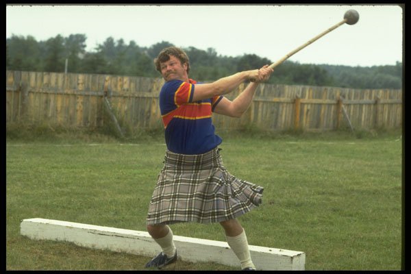 376066 Hammer Throw At Highland Games A4 Photo Print