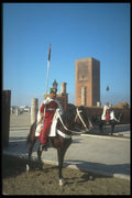 376069 Royal Guard In Front Of Mohammed V Mausoleum A4 Photo Print
