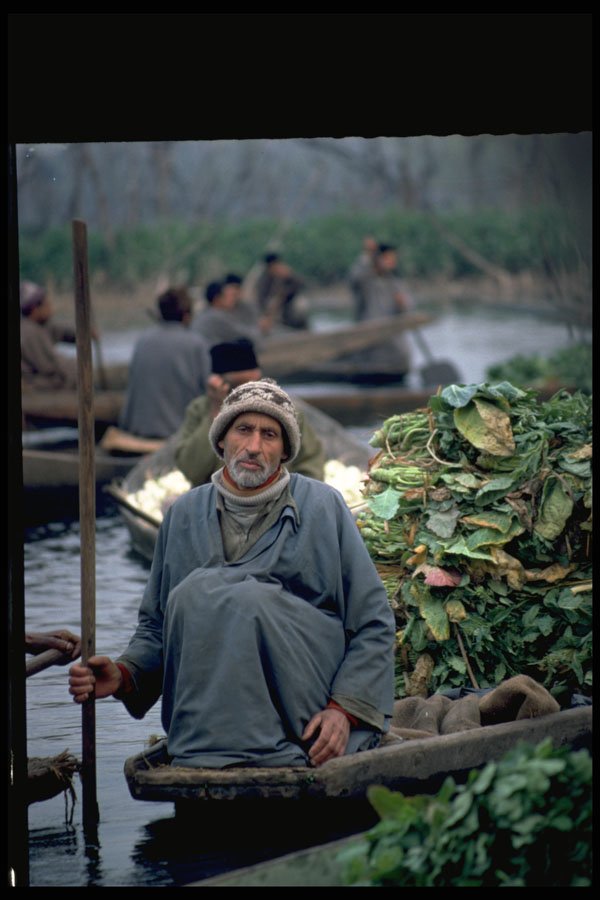 376081 Vegetable Vendor, Floating Market A4 Photo Print