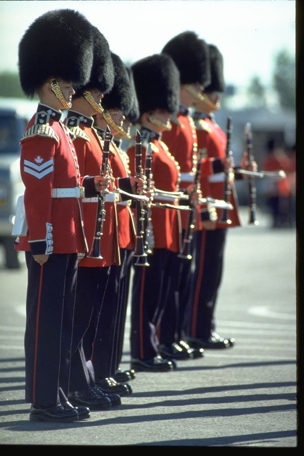 376082 Row Of Guards, Ottawa A4 Photo Print