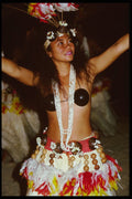 376085 Polynesian Dancer From Bora Bora A4 Photo Print