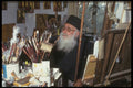 376090 Priest Painting Icons, Cyprus A4 Photo Print
