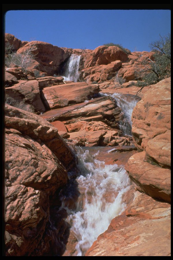 377000 Waterfall In Springtime Near Gunlock Reservoir In Utah A4 Photo Print