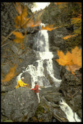 377015 Baddeck Falls, Cape Breton, Canada A4 Photo Print