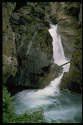 377016 Lower Falls, Johnston's Canyon, Canada A4 Photo Print