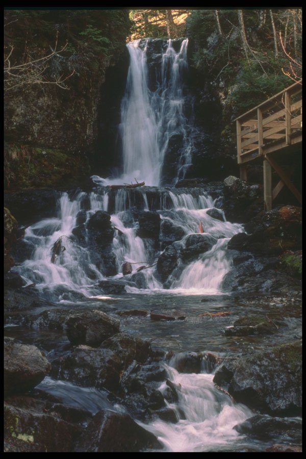 377039 Dickinson Falls, Fundy National Park, Canada A4 Photo Print