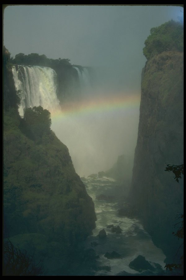 377058 Zimbabwe Victoria Falls, Zambezi River A4 Photo Print