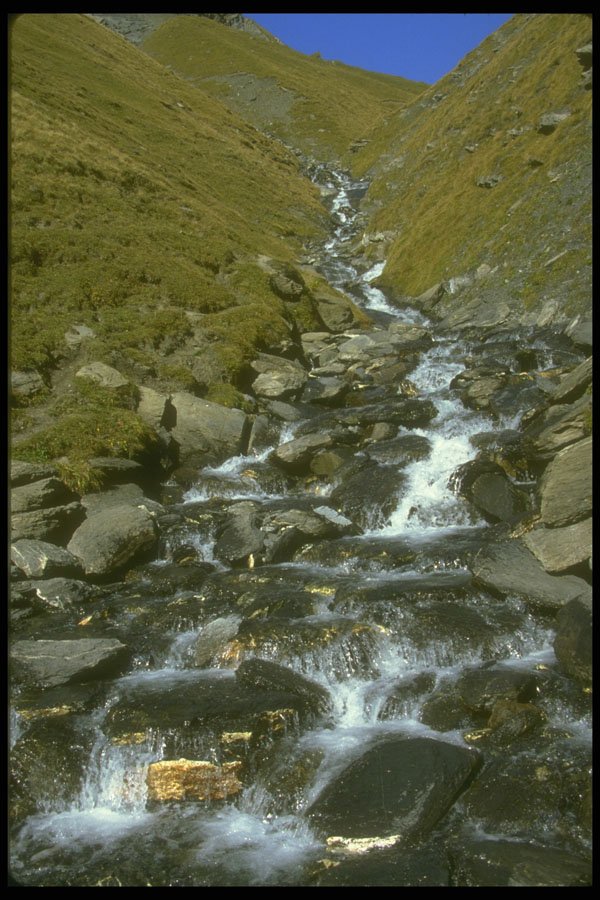 377077 Mountain Stream, Switzerland A4 Photo Print
