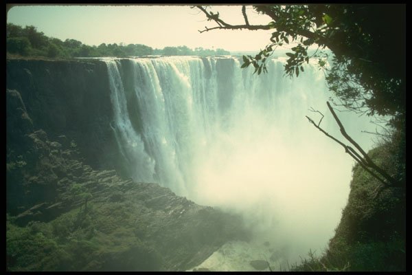 377088 Zimbabwe Victoria Falls, Zambezi River A4 Photo Print