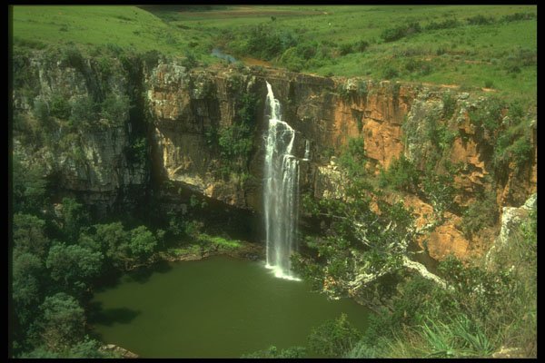 377096 South African Eastern Transvaal Mountains Waterfall A4 Photo Print