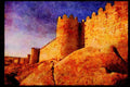 379007 Avila's City Walls, 11th Century A4 Limited Edition Watercolour Print