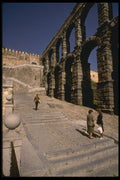 379008 Beneath Segovia's Roman Aqueduct A4 Photo Print