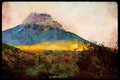 379015 Landscape, Pena Montanesa Near Ainsa A4 Limited Edition Watercolour Print