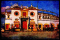 379017 Bullring In Seville A4 Limited Edition Watercolour Print