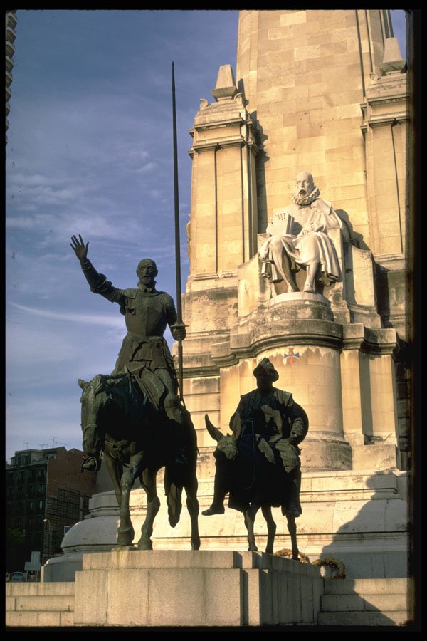 379022 Cervantes Monument, Madrid A4 Photo Print
