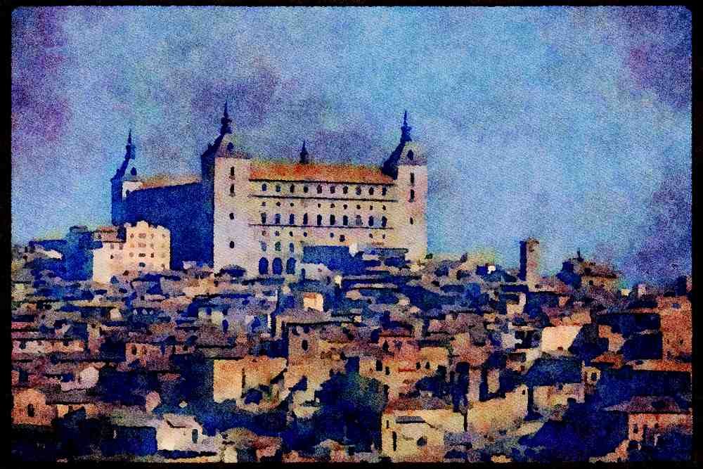 379026 Alcazar, Toledo A4 Limited Edition Watercolour Print