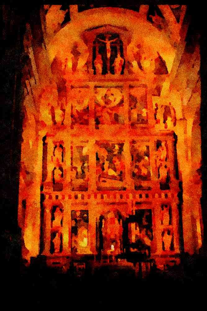 379036 Church, El Escorial A4 Limited Edition Watercolour Print