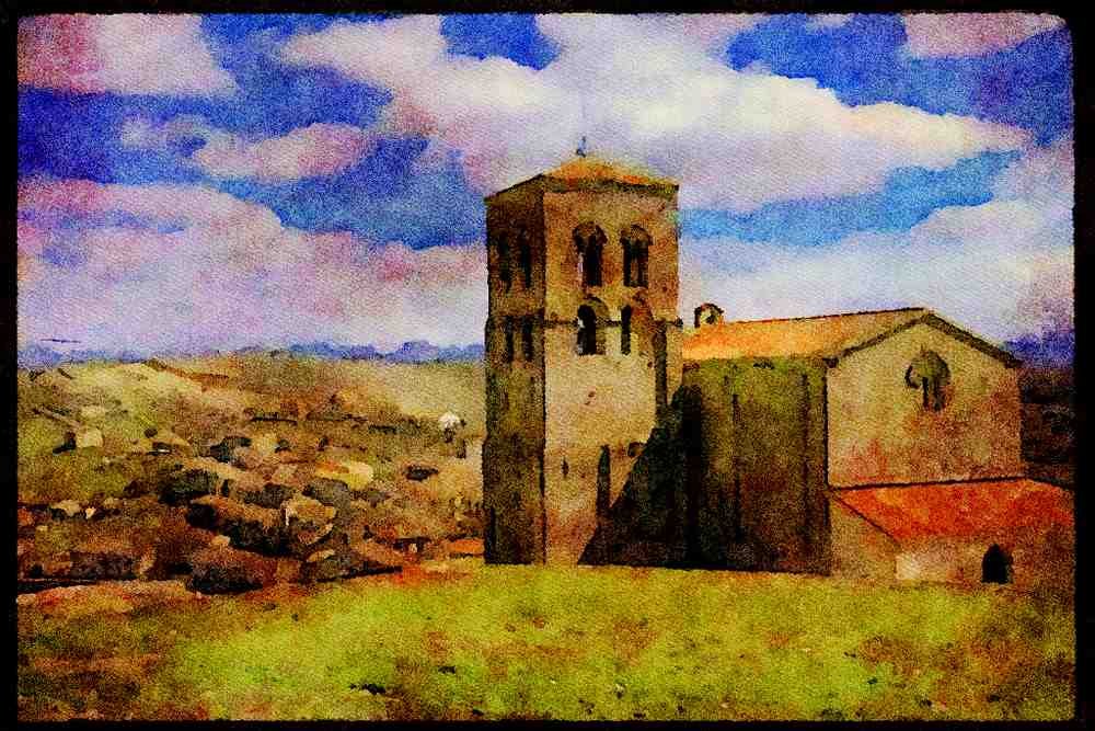 379042 Sepulveda, Near Segovia A4 Limited Edition Watercolour Print