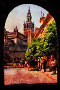 379043 Cathedral, Seville A4 Limited Edition Watercolour Print
