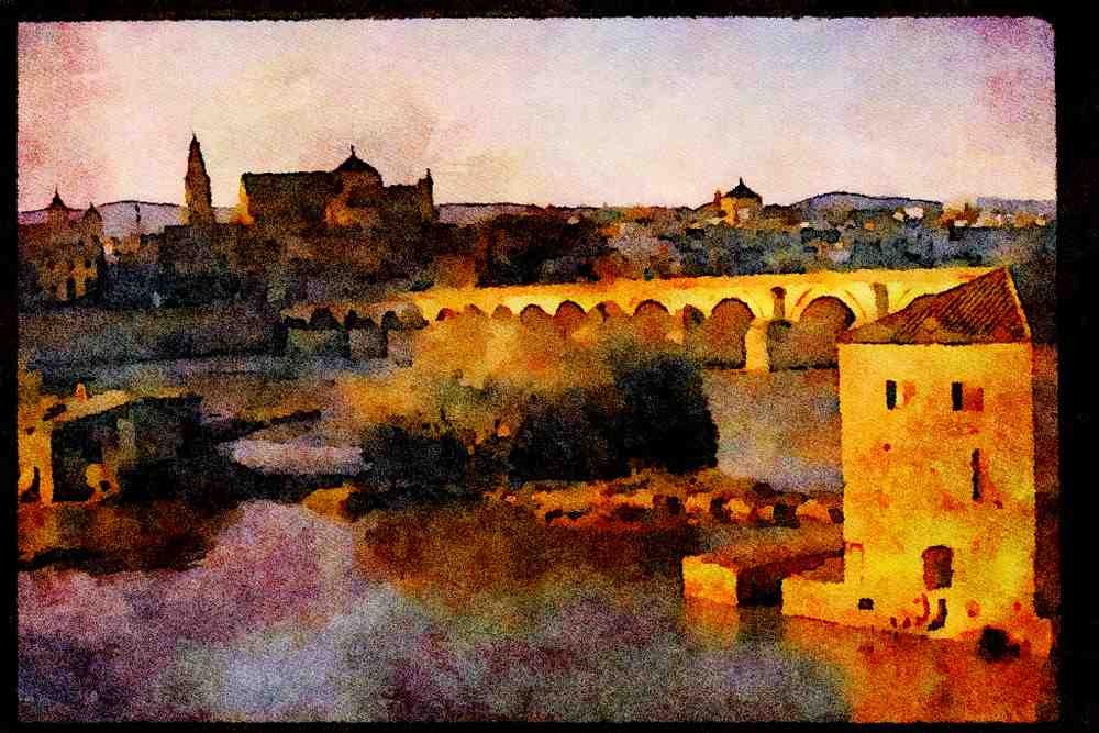 379049 Mosque, Cordoba A4 Limited Edition Watercolour Print