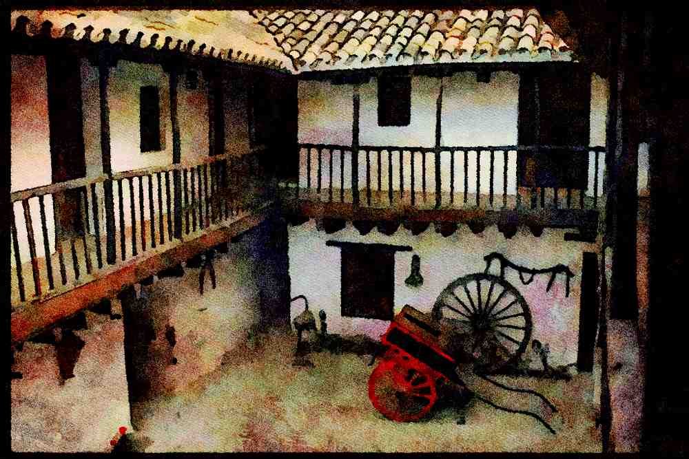 379050 El Potro Inn, Cordoba A4 Limited Edition Watercolour Print