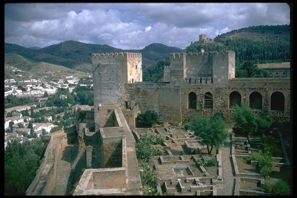 379055 Alhambra Walls, Granada A4 Photo Print