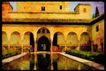 379057 Myrtle's Court, Alhambra, Granada A4 Limited Edition Watercolour Print