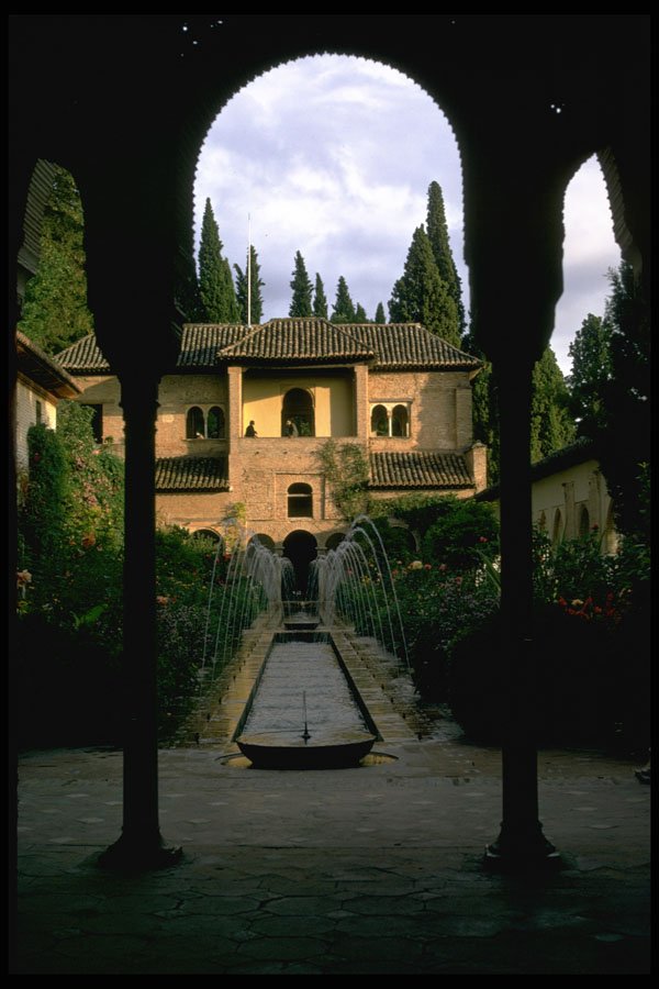 379059 Generalife Gardens And Fountain, Granada A4 Photo Print