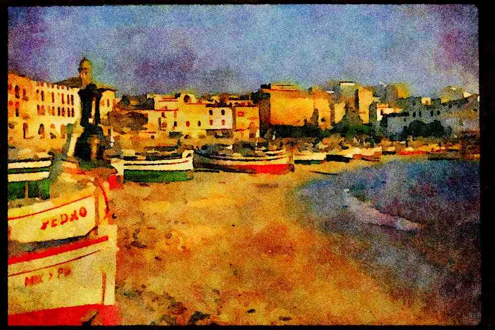 379061 Palamos, Costa Brava A4 Limited Edition Watercolour Print