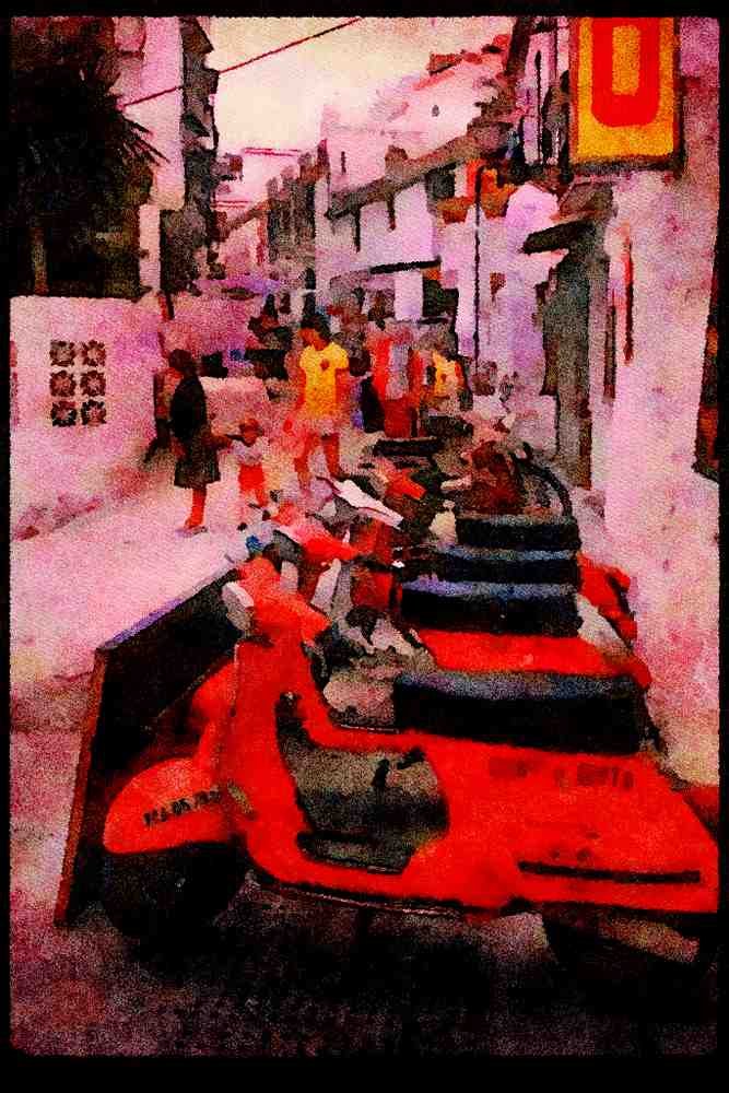 379068 Lowertown, Tormolinos A4 Limited Edition Watercolour Print