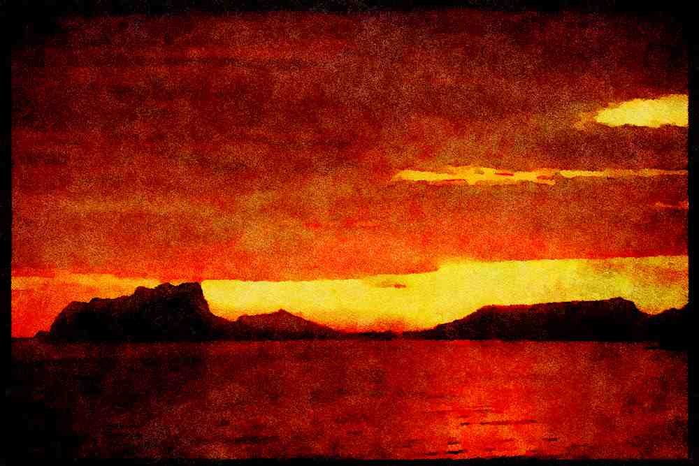 379074 Calpe Rock From El Portet, Moraira A4 Limited Edition Watercolour Print