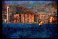 379075 Benidorm Harbor A4 Limited Edition Watercolour Print