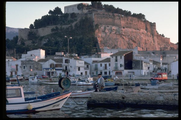 379077 Denia Harbor A4 Photo Print