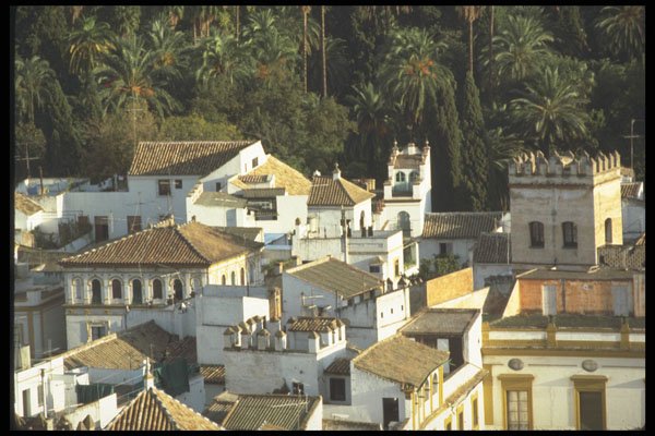 379081 Rooftops Of Old Seville A4 Photo Print