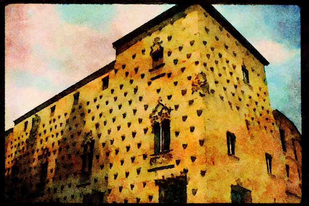 379082 House Of Shells, Salamanca A4 Limited Edition Watercolour Print